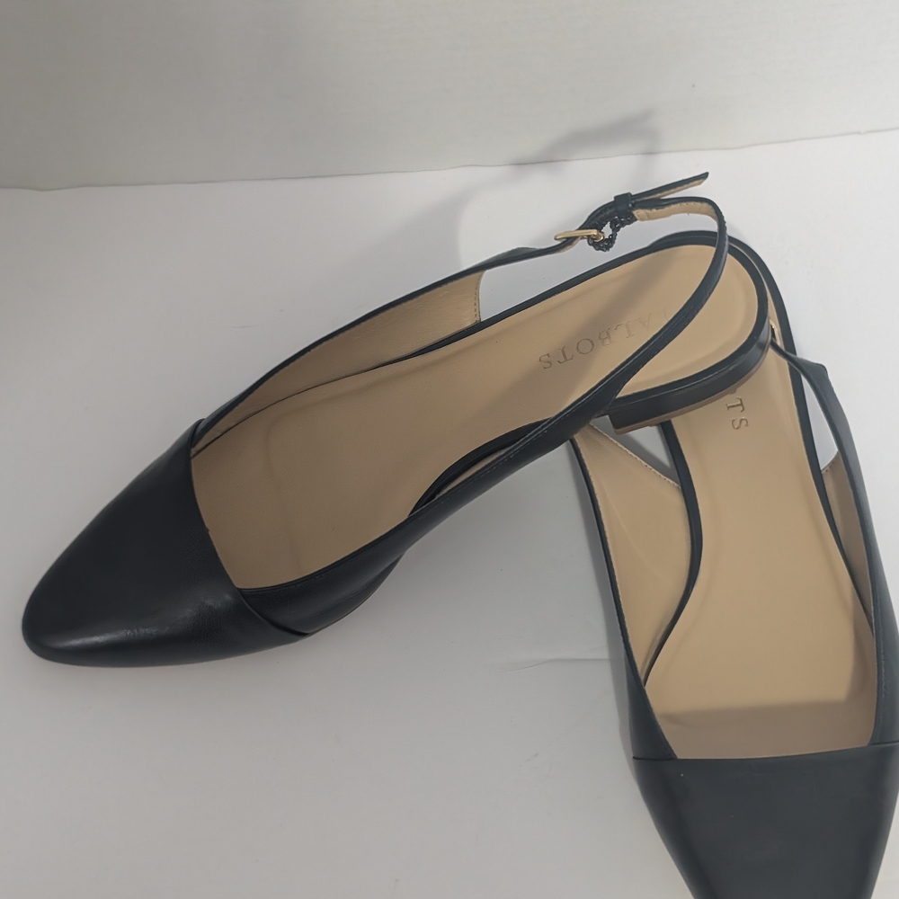 Black Slingback Flats